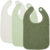 Set van 3 badstof slabben - 3-pack basic badstof offwhite/soft green/forest green